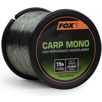 Fox Vlasec Carp Mono Low-Vis Green 1000m 0,30mm