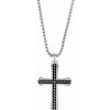 Frank 1967 Pánsky oceľový náhrdelník s krížom FR7FN-0034