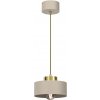 Luminex Luster na lanku MARTI 1xE27/15W/230V béžová/zlatá LU9930 + záruka 3 roky zadarmo