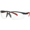 3M Solus 2000 Ochranné okuliare šedo/červené bočnice číry zorník S2001SGAF-RED-EU