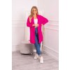 Sveter s netopierími rukávmi ružový neónový UNI