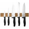 BerlingerHaus Matte Black Collection Súprava nožov s magnetickým držiakom z agátového dreva 6 ks