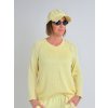MADAME SUE Svetložltý sveter TAYRA Farba: Žltá, Veľkosť: UNI S-XL