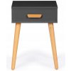 Nočná skrinka ModernHome WYJ-085 GREY 40 x 30 x 57 cm sivý
