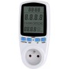 Elektromer zásuvkový merač spotreby s pamäťou PM6 - digitálny wattmeter do zásuvky zálohovania