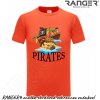 Tričko RANGER® - motív PIRATES XL Červená