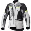 Bunda ALPINESTARS Bogota PRO Drystar (sivá/tmavá sivá/čierna/žltá fluo) 4XL