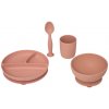 Atmosphera Silikónový set riadu ružový