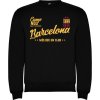 Superfutbal Pánska mikina Barcelona, čierna Veľkosť: L