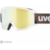 uvex Athletic CV okuliare, white matt/gold-green