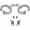 Prowler RED Heavy-Duty Hand Cuffs, putá na ruky z nehrdzavejúcej ocele