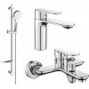 MEXEN/S - Milo DF05 SET umývadlová a vaňová batéria s príslušenstvom, chróm 71303DF05-00
