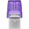 Kingston DataTraveler MicroDuo 3C/256GB/USB 3.2/USB-A + USB-C/Fialová DTDUO3CG3/256GB