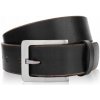Široký pánsky Opasok na nohavice, čierny, vintage koža, 120 cm Paolo Peruzzi
