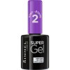 Rimmel London Super gel Top Coat krycí lak na nechty 001 Transparent 12 ml