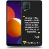 Picasee silikónový čierny obal pre Samsung Galaxy M12 M127F - Kazma - SVĚT PATŘÍ TĚM, CO SE NEPOSEROU