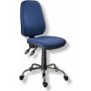 Kancelárska stolička 1140 ASYN C chróm/modrá D04
