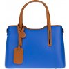 NovaKabelka.sk Isidora Bluette Camel Piccola kožená talianska kabelka modrá
