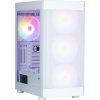 Zalman i4 TG / Middle Tower / 4x 140 mm RBG LED fan / 2x USB 3.0 / 1x USB 2.0 / mesh panel / tvrzené sklo / bílá