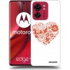 Picasee silikónový prehľadný obal pre Motorola Edge 40 - Veľké srdce