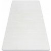 Sammer Kvalitný biely shaggy koberec v bielej farbe C317 50 x 80 cm