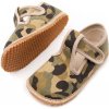 Beda DETSKÉ BAREFOOT PAPUČE BEDA ŠIRŠIE (W) - ARMY Veľkosť: 23, Vnútorná dĺžka cm: 14.8, Vnútorná šírka cm: 6.4