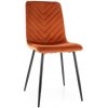 Textilomanie Jedálenská stolička DAREN VELVET oranžová