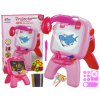 Lean Toys Multifunkčná Tabuľa s projektorom a šablónami ružová