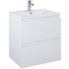 Elita Split skrinka 60x45.8x63.5 cm závesná kúpeľňová skrinka pod umývadlo biela RE010600058060