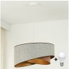 Brilagi | Brilagi - LED Luster na lanku LYRA 1xE27/15W/230V šedá/krémová/zlatá | BG1737