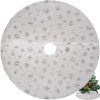 JAKS Podložka pod vianočný stromček bielo-strieborná 90cm