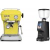 Ascaso Dream ONE, Sun Yellow + Eureka Atom Specialty 65, black