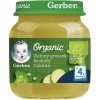 Príkrm Gerber Organic Zelený hrášok brokolice cuketa po 4. mesiaci 125 g