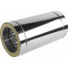 PRODMAX Trojplášťová (trojvrstvová) nerezová izolovaná komínová rúra - priemer 160/220 mm, dĺžka 500 mm (50 cm / 0,5 m), hrúbka steny rúry 0,6 mm, dymovod
