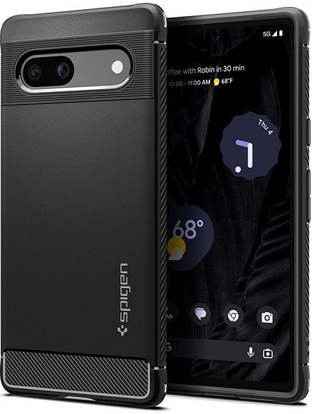 Púzdro Spigen Rugged Armor Google Pixel 7a čierne