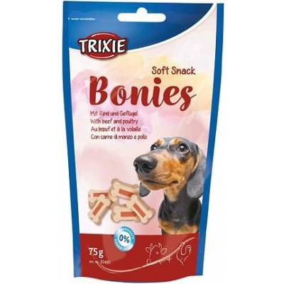 Trixie Soft Snack BONIES Light - mäkké kocky hovädzie/morka 75g