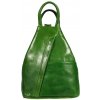 NovaKabelka.sk Mea Verde dámsky kožený batoh zelená