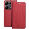 Kryt Luna Book Carbon Xiaomi Redmi Note 13 Pro 4G Red