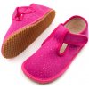 Beda DETSKÉ BAREFOOT PAPUČE BEDA ŠIRŠIE (W) - PINK SHINE Veľkosť: 31, Vnútorná dĺžka cm: 20.1, Vnútorná šírka cm: 8