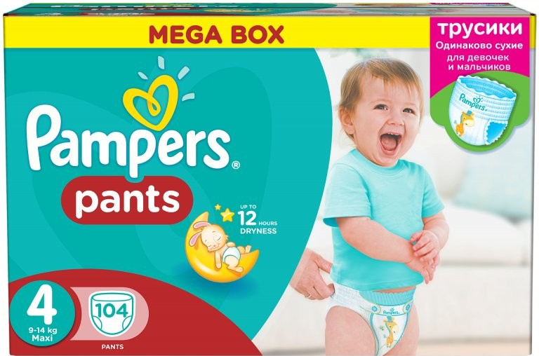 Pampers Pants 4 104 ks