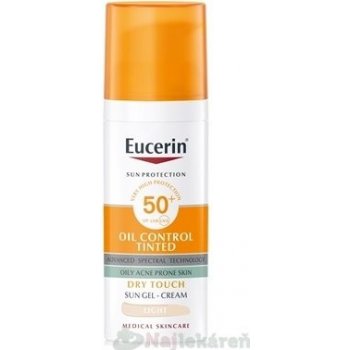 Eucerin Sun ochranný krémový gél SPF50+ tónovací light 50 ml