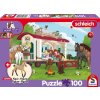 SCHMIDT Puzzle Schleich Táborák u karavanu 100 dílků + figurka Schleich