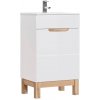 Skrinka pod umývadlo, 40cm, biela, lesk, BALI WHITE 824