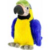 Papagáj plyšový 29 cm modrý