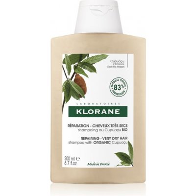 Klorane Cupuaçu Bio Bio vyživujúci šampón pre suché a poškodené vlasy 200 ml
