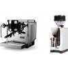 Rocket Espresso Bicocca, chrome + Eureka Mignon Zero, CR white