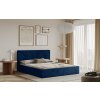 Posteľ PADWA 160x200 modrá s úložným priestorom