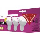 Emos LED žiarovka Classic 4,5W GU10 teplá biela 3ks