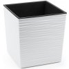 Kvetináč plast biely Lamela 30 cm x 30 x 31 cm