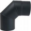 SLOVAKIA TREND Koleno dymové 90° 120/1,5 mm čierne VAPK 221819